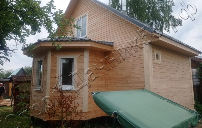 2 Брусовая баня  Б-12, 6х7,5м, 51 М², Тверская область, Конаковский район, СНТ Машиностроитель. (2)